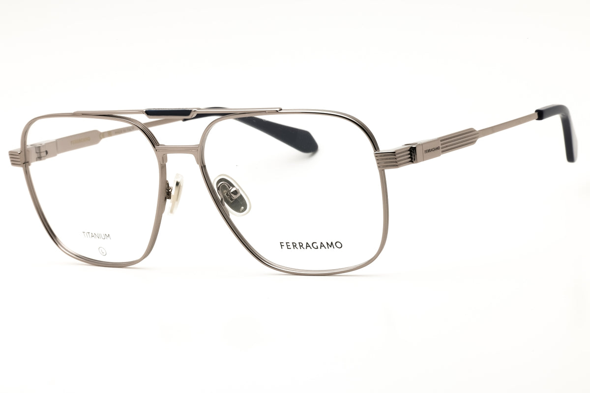 Salvatore Ferragamo SF2591-021 LIGHT RUTHENIUM Rectangular Eyeglasses 57mm Eyeglasses