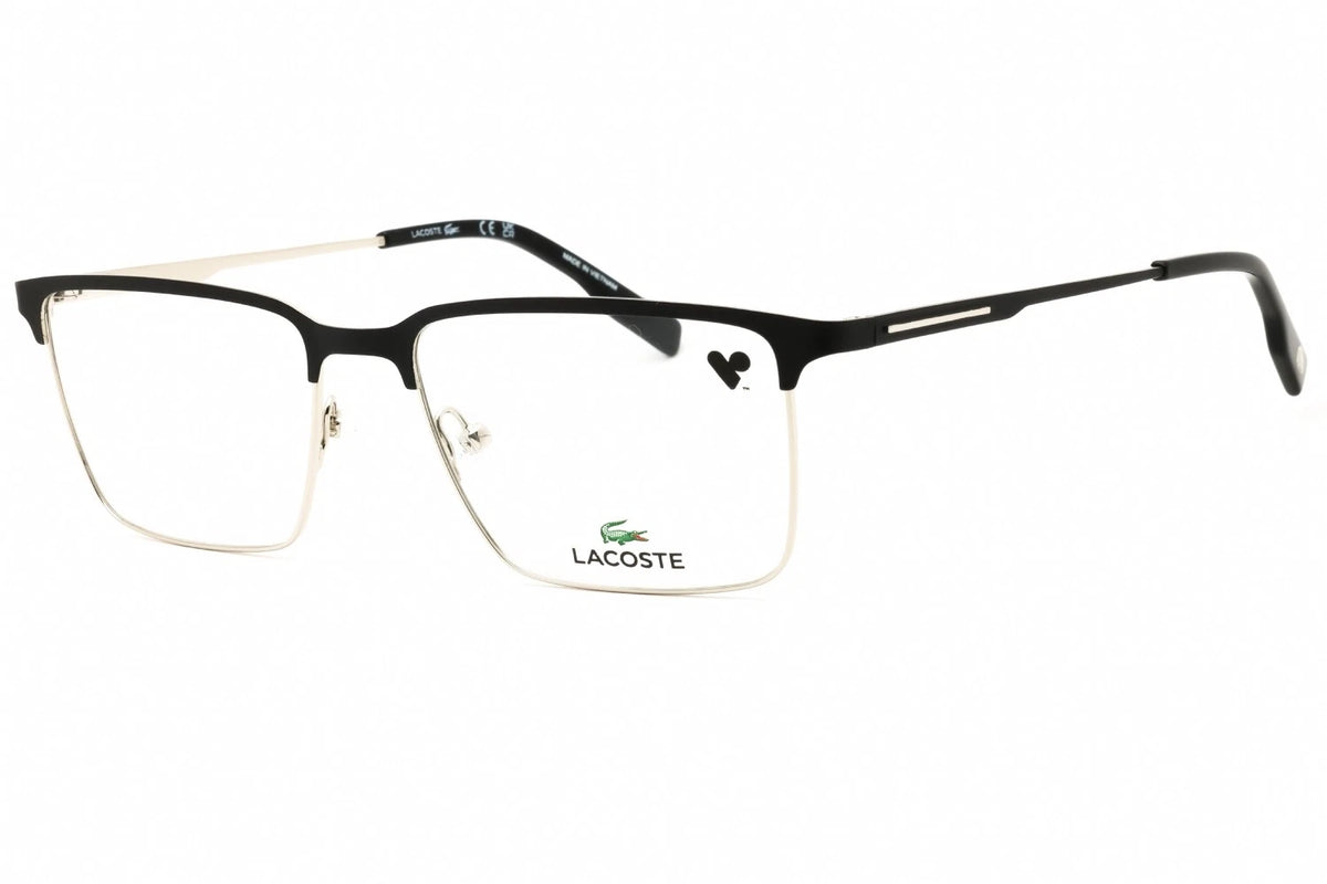 Lacoste L2296N 002 Black Rectangle Eyeglasses 55mm Eyeglasses