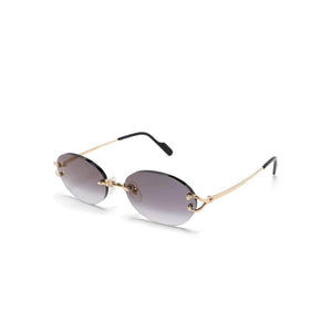 Cartier CT0551S-001 Grey Aviator Sunglasses 55mm