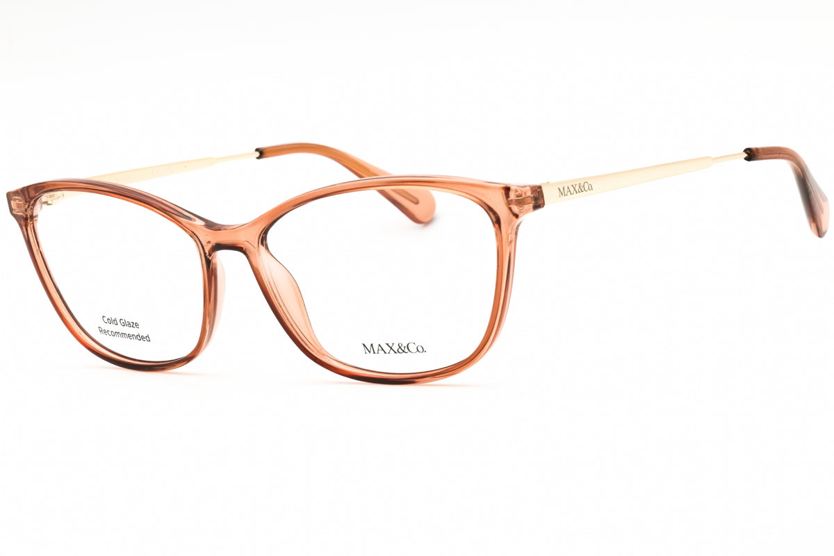 Max & Co MO5083-045 shiny light brown Cat eye Eyeglasses 56mm Eyeglasses