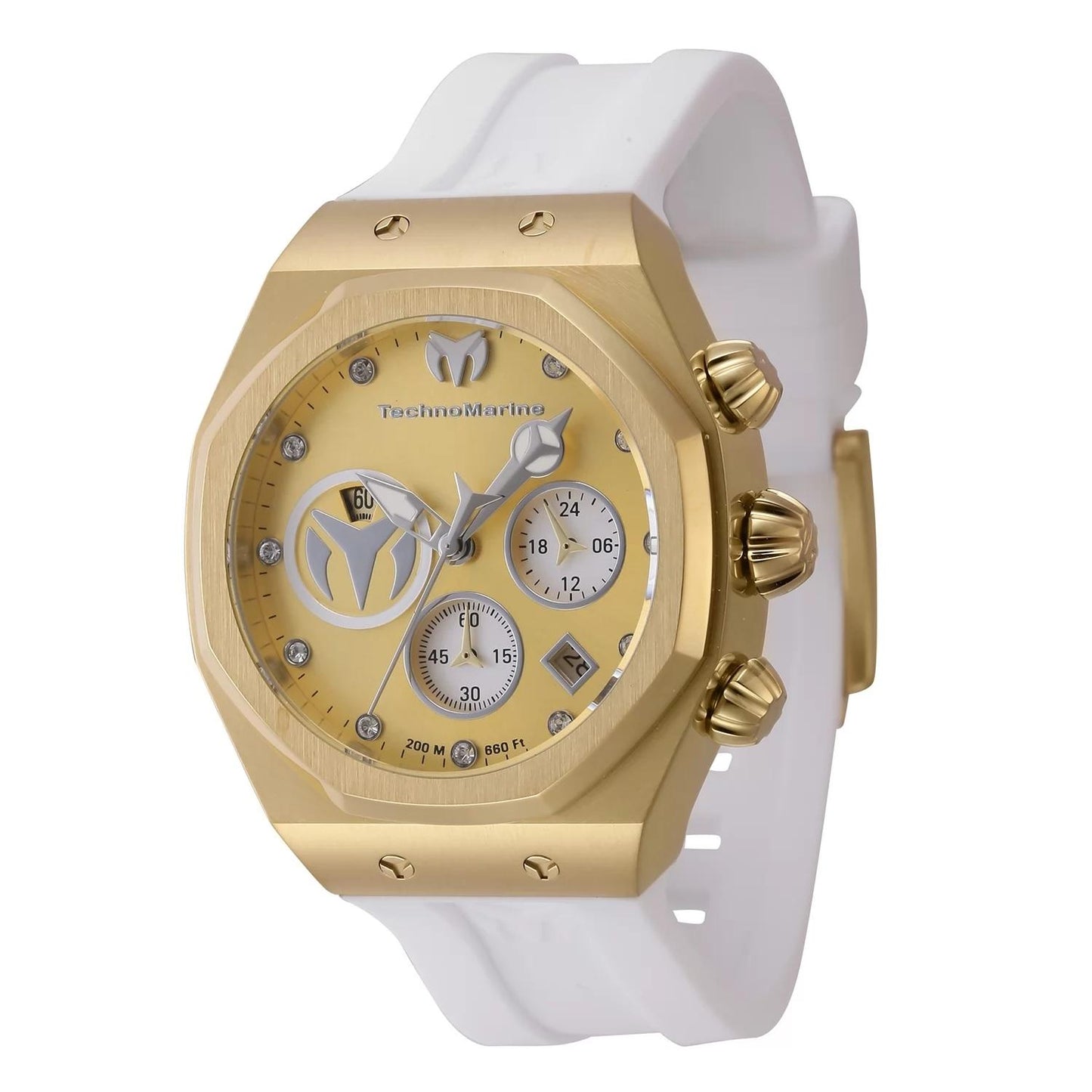 TechnoMarine TM-523008 TM-523008 Watch - Gold Dial Silicon Band