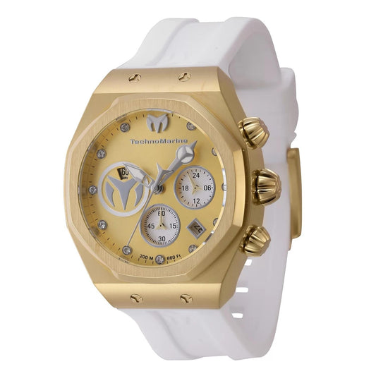 TechnoMarine TM-523008 TM-523008 Watch - Gold Dial Silicon Band