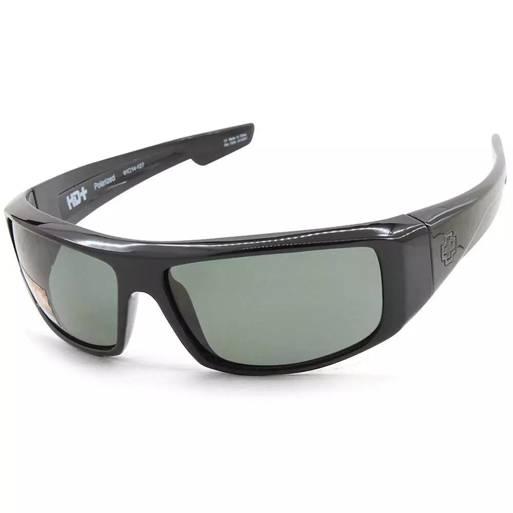 Spy LOGAN- Black/Happy Gray Green 61mm New Sunglasses