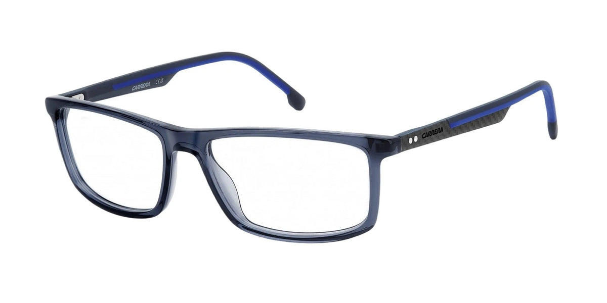 Carrera CARRERA8912-PJP-56 Blue Rectangle Eyeglasses 56mm Eyeglasses