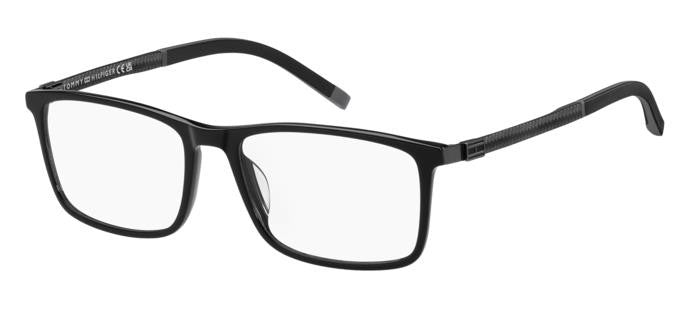 Tommy Hilfiger TH2141-807-56 Black Rectangle Eyeglasses 56mm Eyeglasses