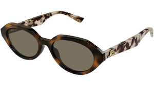 Gucci GG2178S-004 Brown Oval Sunglasses 53mm