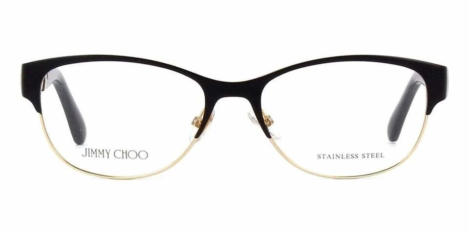 Jimmy Choo 0JC180-17J-53 Matte Black , Glitter Rectangular EYEGLASSES 53mm Eyeglasses