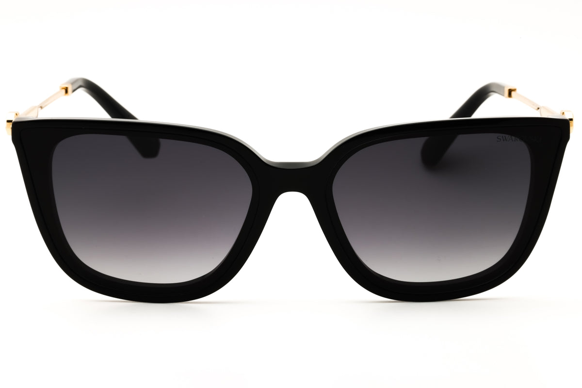 Swarovski SK6054D-10018G Black Rectangular Sunglasses 63mm Sunglasses