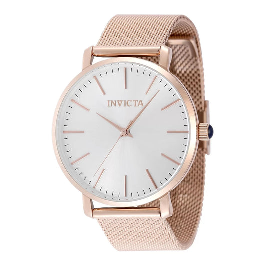 Invicta 48847 watch with silver dial and stainless steel band