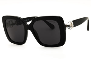 Swarovski SK6001-100187 Black Oversized Sunglasses 55mm