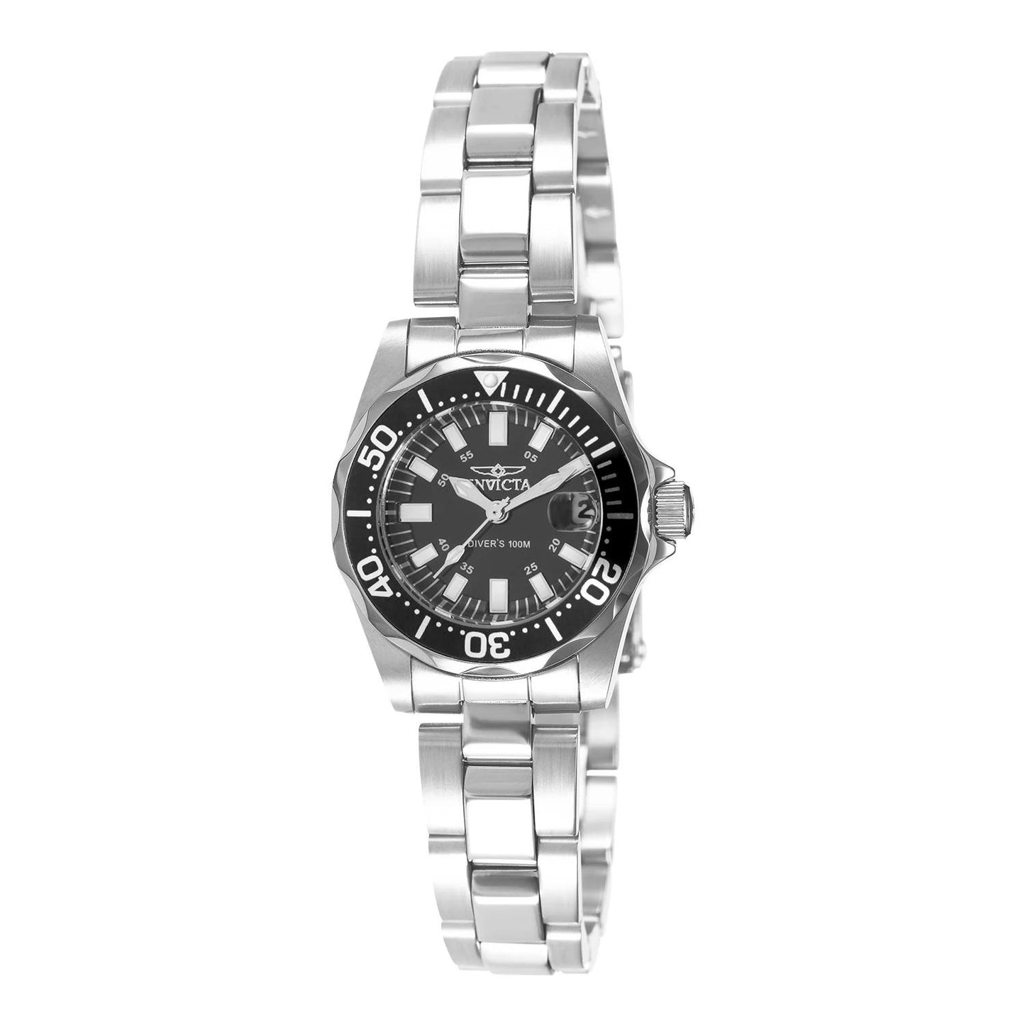 Invicta 7059 7059 Watch - Black Dial Stainless Steel Band