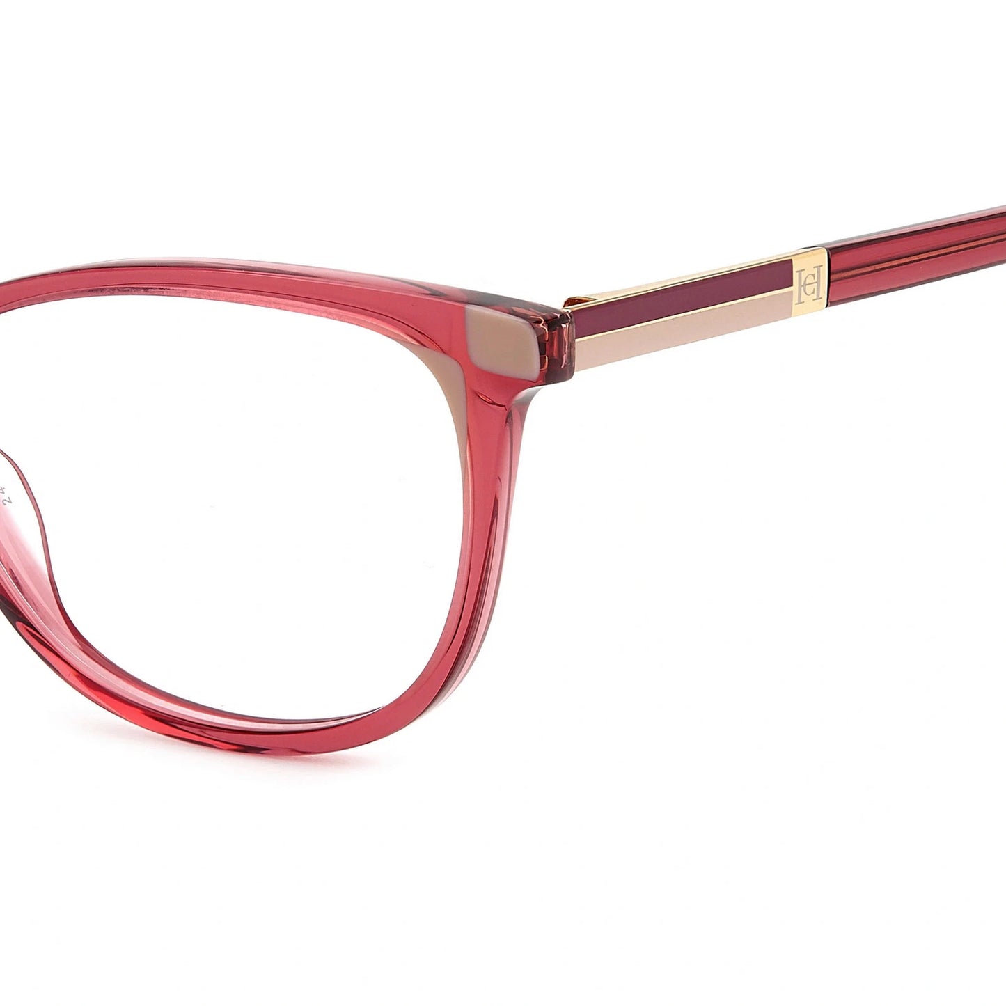 Carolina Herrera HER0163-01C3I-53 eyeglasses in mauve frame with clear lenses