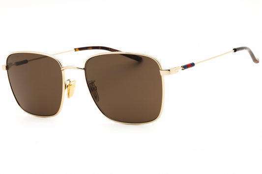 Gucci GG2097SK-004 Gold Rectangle Sunglasses 58mm
