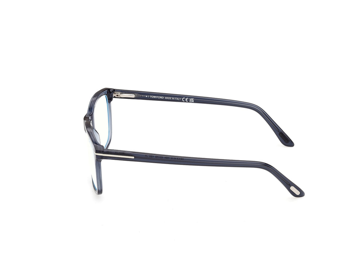 Tom Ford FT5479-B-58090-58 Shiny Blue Geometric  58mm Eyeglasses