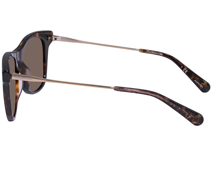 Coach 0HC8290-503173-50 Dark Tortoise Full Rim SUNGLASSES 0mm Sunglasses