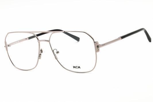 MCM MW5007-014 eyeglasses in shiny light ruthenium frame with clear lenses