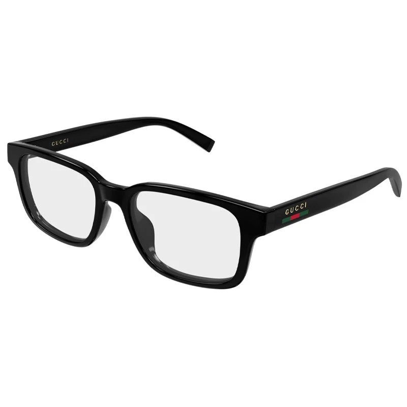 Gucci GG2107oL-001 eyeglasses in black frame with clear lenses