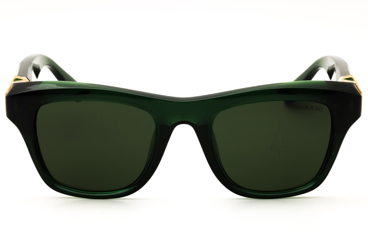 Swarovski SK6056U-108171 Milky Dark Green Rectangular Sunglasses 50mm