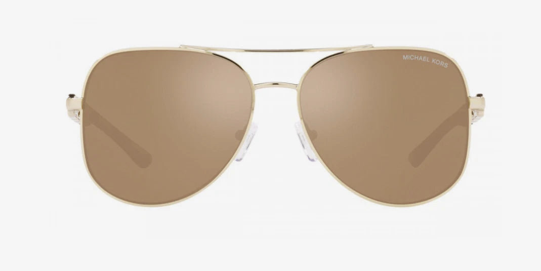 Michael Kors 0MK1121-12136K-58 Brown Aviator SUNGLASSES 58mm Sunglasses
