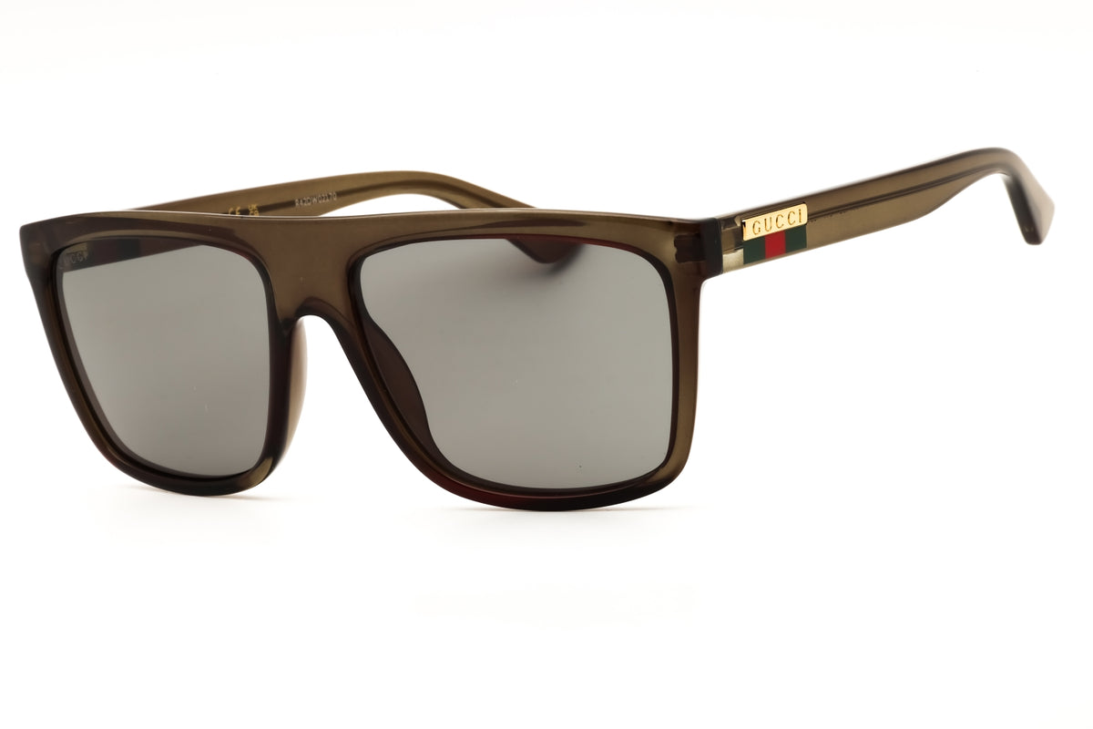 Gucci GG0748S-011 Green Rectangular Sunglasses 59mm Sunglasses