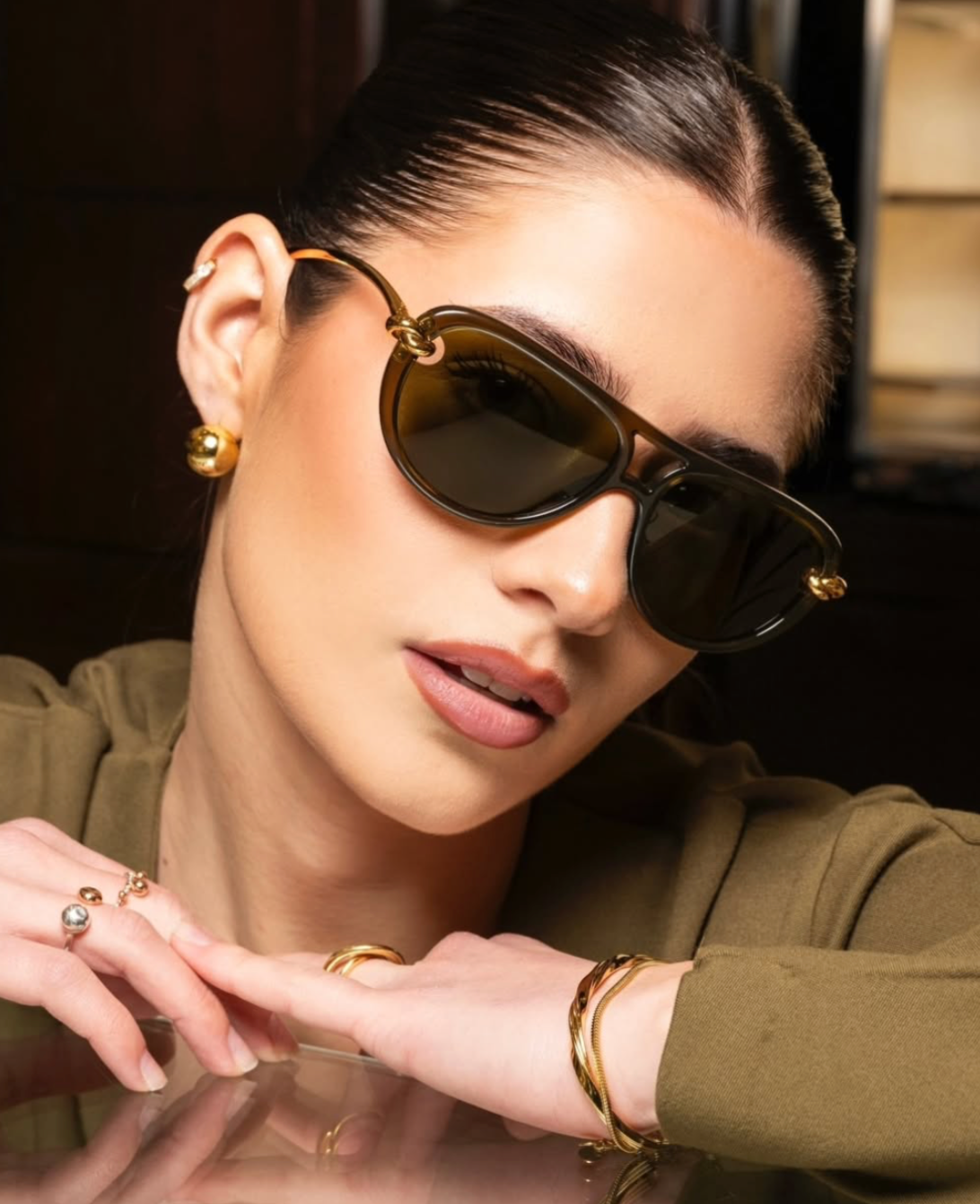 Bottega Veneta BV1418S-003 58mm New Sunglasses