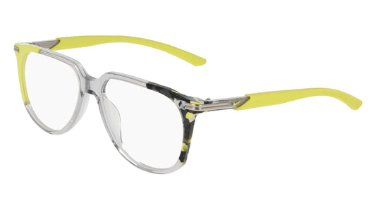 Nike 7309-030 eyeglasses in light smoke/citron frame with clear lenses