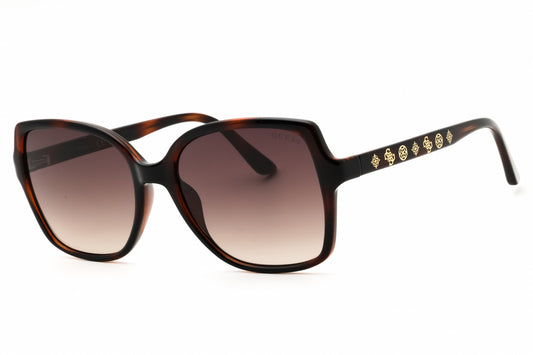 Guess GU00100-52F dark havana Rectangular Sunglasses 55mmmm