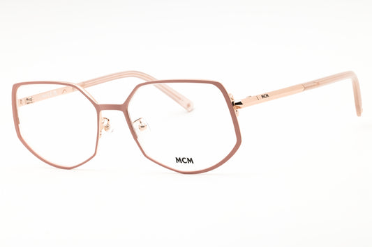 MCM MW5015-H-073 eyeglasses in matte pink frame with clear demo lenses