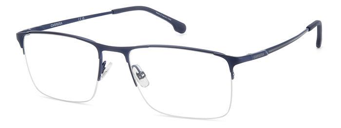 Carrera CARRERA8906-FLL-57 Matte Blue Rectangle Eyeglasses 57mm Eyeglasses