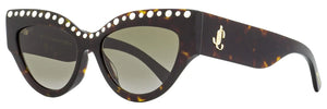 Jimmy Choo 0SONJA-G-S-086-55 Havana Rectangle Sunglasses 55mm