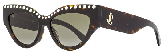 Jimmy Choo 0SONJA-G-S-086-55 Havana Rectangle SUNGLASSES 55mm Sunglasses