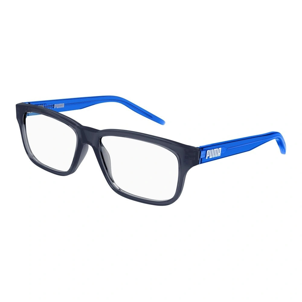 Puma PJ0046o-005 eyeglasses in blue frame with clear lenses