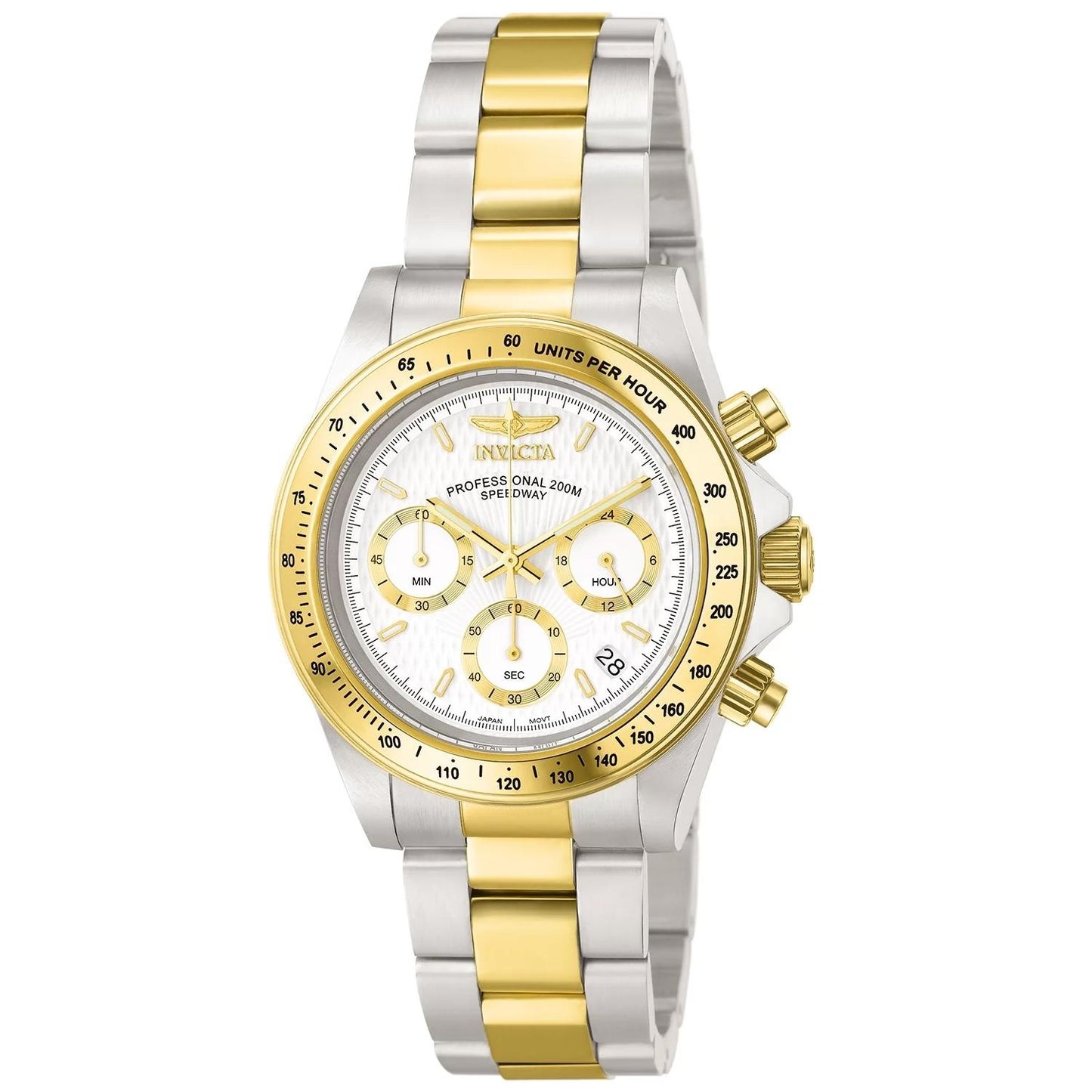 Invicta 9212 watch with white dial and stainless steel band