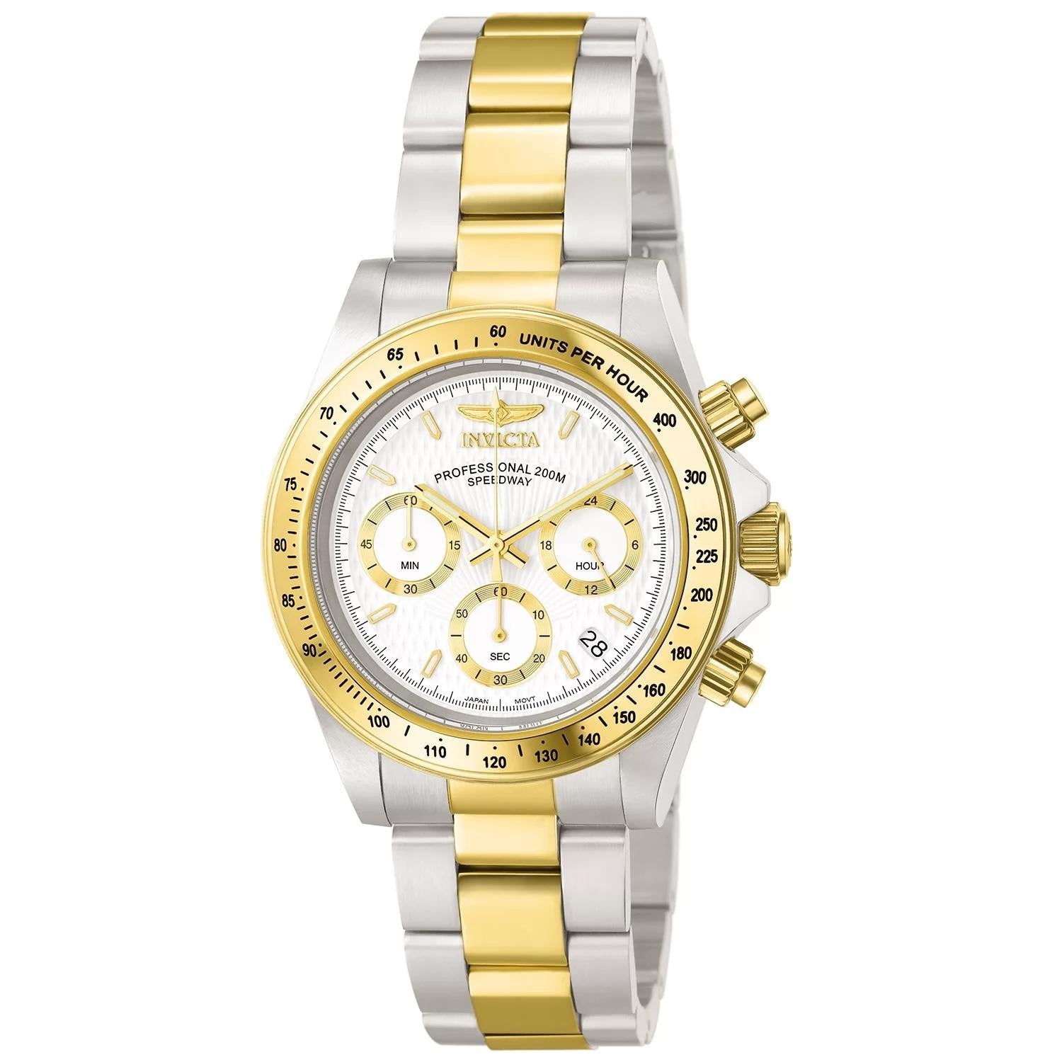 Invicta 9212 watch with white dial and stainless steel band