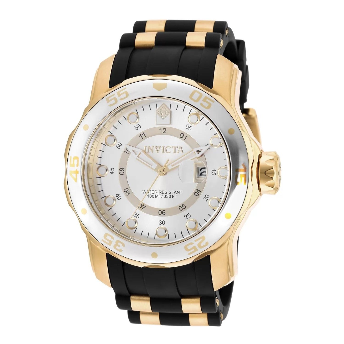 Invicta 6995 6995 Watch - Silver Dial Polyurethane/Stainless Steel Band