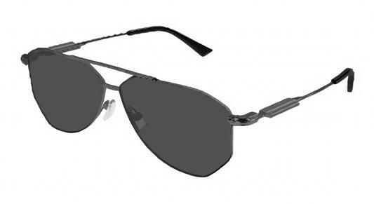 Bottega Veneta BV1508S-001 Ruthenium Ruthenium Grey  Sunglasses 60mm
