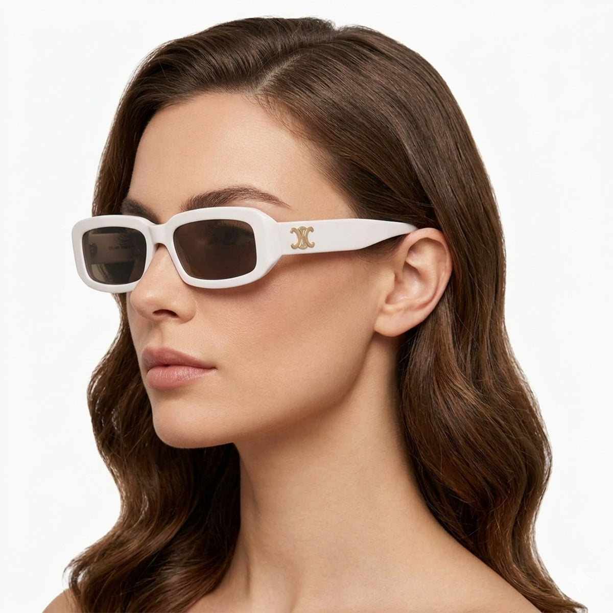 Celine CL40335I-5420E Grey Rectangle Sunglasses 54mm