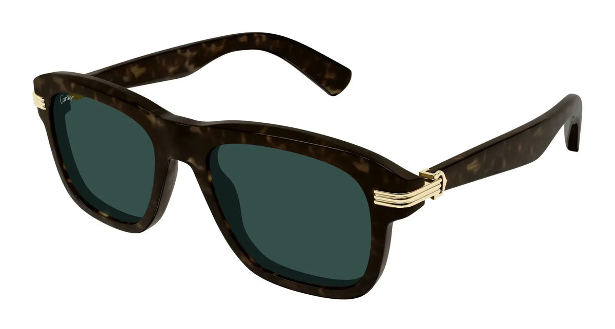 Cartier CT0657S-002 Havana Round Sunglasses 55mm Sunglasses