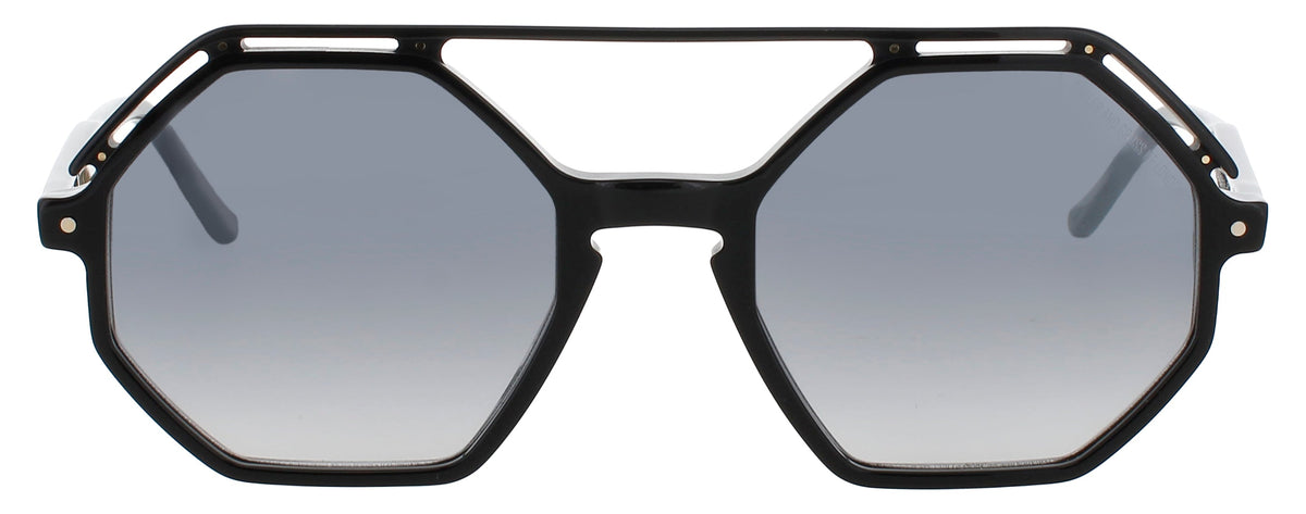 Cutler And Gross CGSN-1371-53-01 BLACK  Women's Sunglasses 53mm Sunglasses