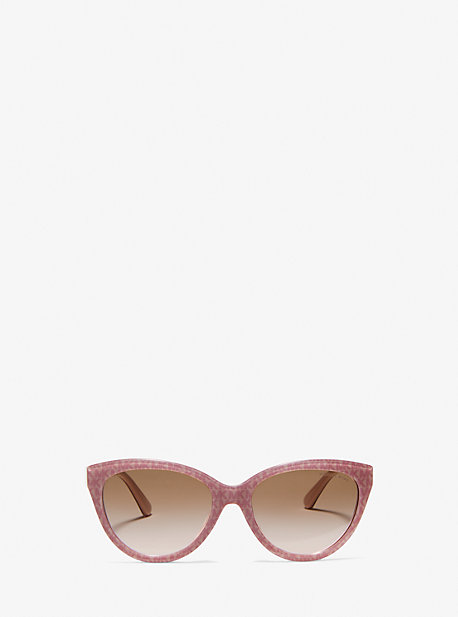 Michael Kors 0MK2158-310511-55 Mk Signature Pvc Ballet Pink Square SUNGLASSES 0mm Sunglasses