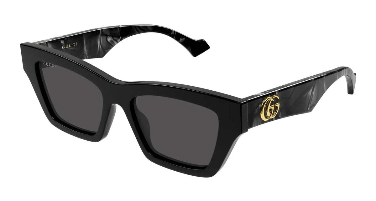 Gucci GG1753S-006 Black Cat Eye Sunglasses 53mm Sunglasses