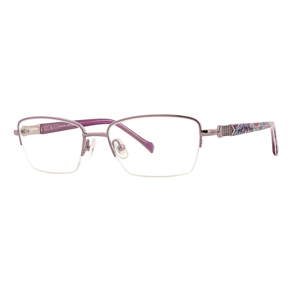 Vera Bradley Eva Lilac Medallion 4916 49mm New Eyeglasses