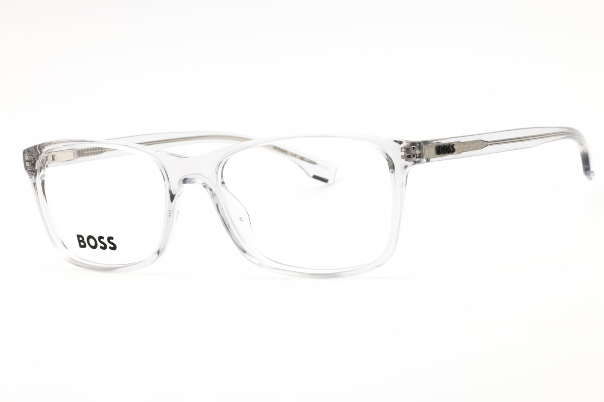 Hugo Boss 54mm Rectangular eyeglasses in grey frame with clear lenses