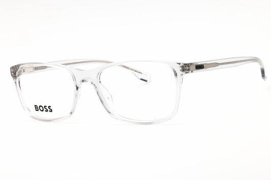 Hugo Boss 54mm Rectangular eyeglasses in grey frame with clear lenses