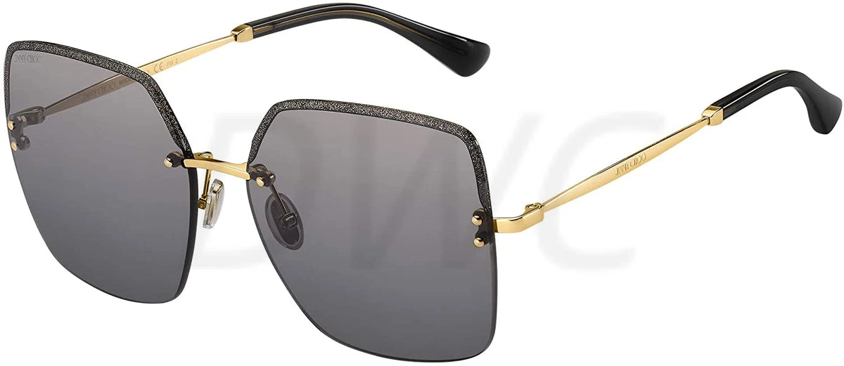 Jimmy Choo 0TAVI-S-2F7-60 Gold Square SUNGLASSES 0mm Sunglasses