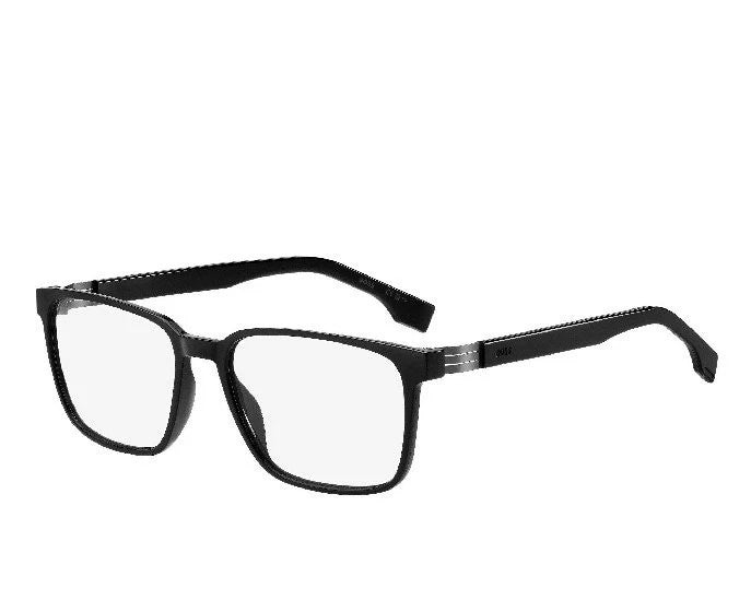 Hugo Boss BOSS1578-807-55 Black Rectangle Eyeglasses 55mm Eyeglasses