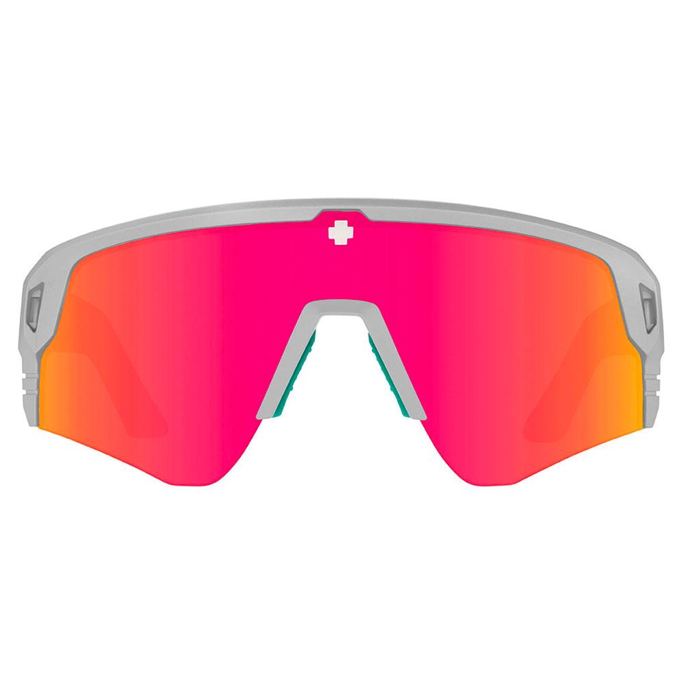 Spy MONOLITH SPEED-Matte Silver/Happy Gray Green Pink 142mm New Sunglasses