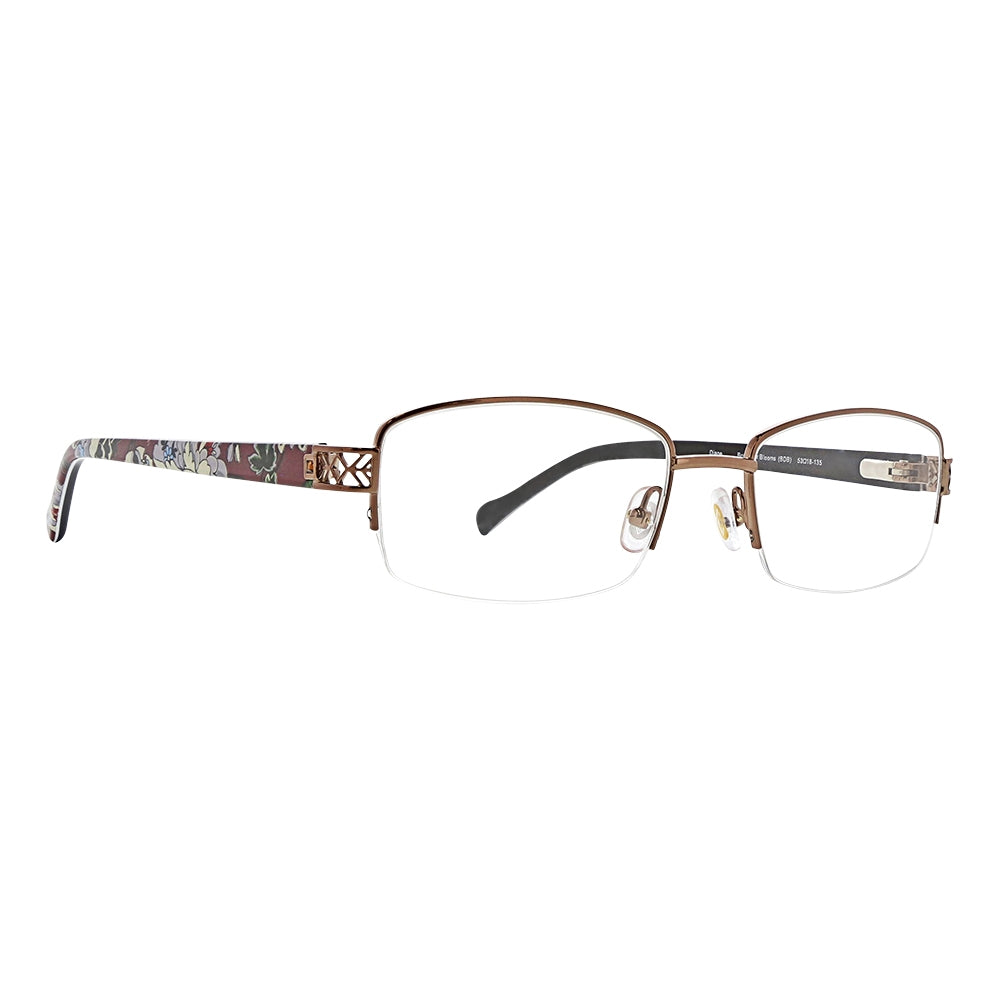 Vera Bradley Diane Bordeaux Blooms 5318 53mm New Eyeglasses