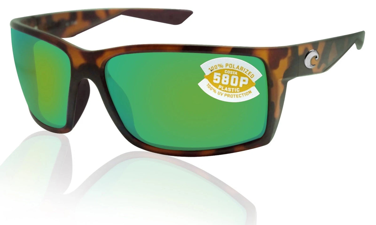 Costa del Mar 0RFT 66 OGMP Green Rectangle Sunglasses 63.5mm Sunglasses