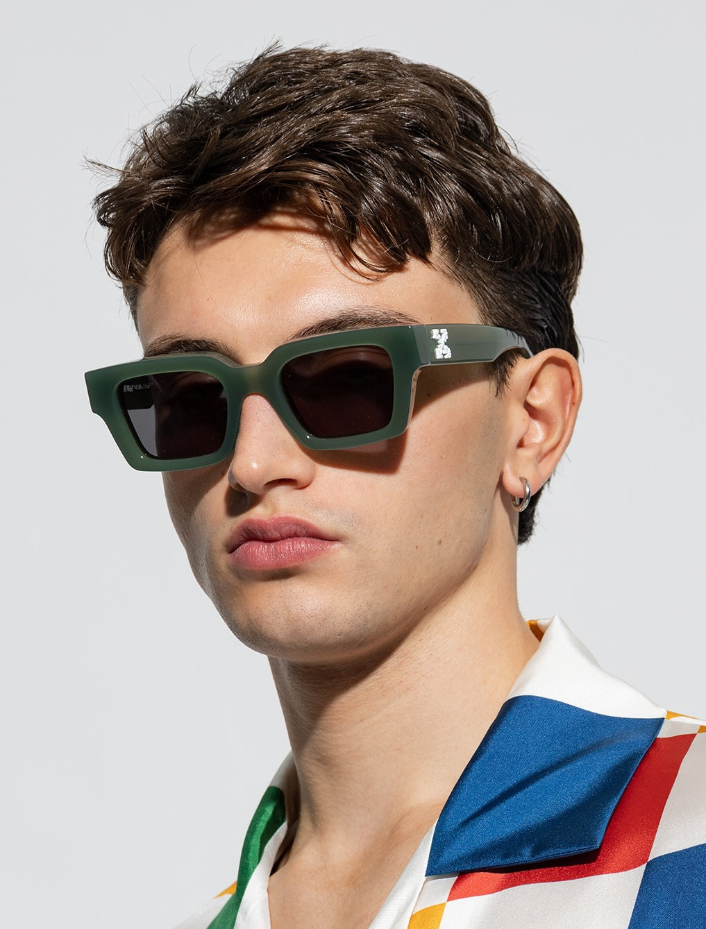 Off-White Virgil Green Dark Grey 50mm New Sunglasses